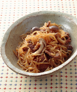 しらたきと牛肉のいため煮